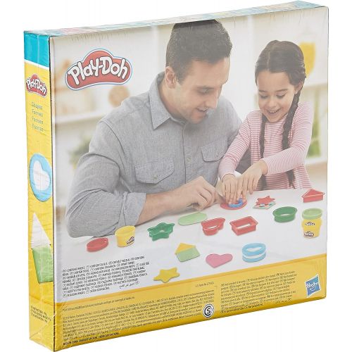 해즈브로 Hasbro Play-Doh Fundamentals - 9 Shape Tools plus 6 Colors of Play Dough