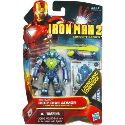 해즈브로 Hasbro Iron Man 2 Movie Concept Series 4 Inch Action Figure Iron Man Deep Dive Armor