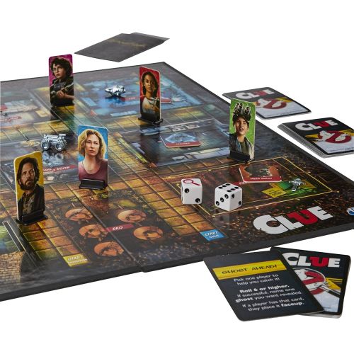 해즈브로 Hasbro Gaming Clue: Ghostbusters Edition Game, Cooperative Board Game for Kids Ages 8 and Up; Players Can Team Up to Battle Ghosts