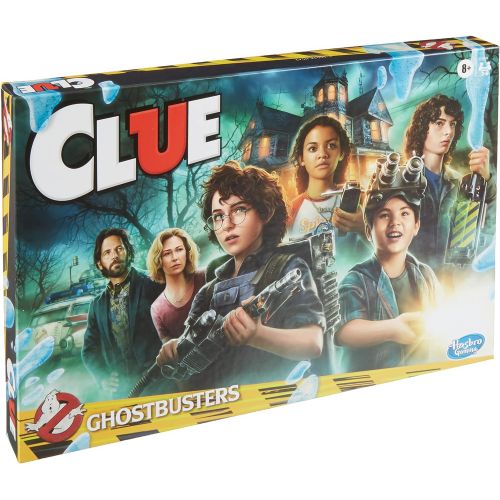 해즈브로 Hasbro Gaming Clue: Ghostbusters Edition Game, Cooperative Board Game for Kids Ages 8 and Up; Players Can Team Up to Battle Ghosts