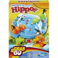Hasbro Gaming Elefun & Friends Hungry Hungry Hippos Grab & Go Game (Includes 2 Chomping Hippos)