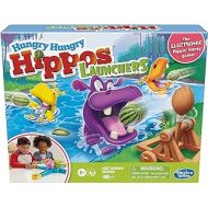 Hasbro Gaming Hungry Hungry Hippos Launchers Game for Kids Ages 4 and Up, Electronic Pre-School Game for 2-4 Players