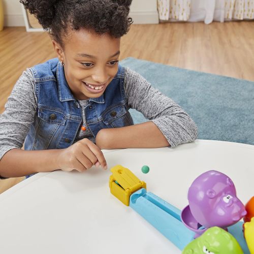 해즈브로 Hasbro Gaming Hungry Hungry Hippos Launchers Game for Kids Ages 4 and Up, Electronic Pre-School Game for 2-4 Players