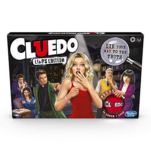 해즈브로 Hasbro Gaming Cluedo Liars Edition Board Game; Murder Mystery Game for Children from 8 Years Old; Expose Dishonest Detectives with The Liar Button