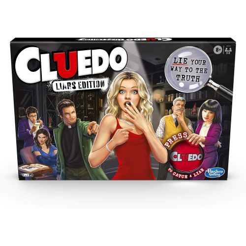 해즈브로 Hasbro Gaming Cluedo Liars Edition Board Game; Murder Mystery Game for Children from 8 Years Old; Expose Dishonest Detectives with The Liar Button