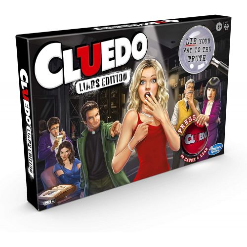 해즈브로 Hasbro Gaming Cluedo Liars Edition Board Game; Murder Mystery Game for Children from 8 Years Old; Expose Dishonest Detectives with The Liar Button