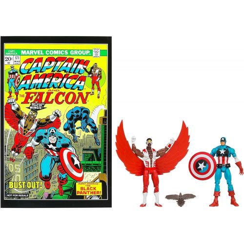 해즈브로 Captain America & Falcon - #171 Comic Book Action Figure 2-pack by Hasbro