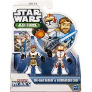 Star Wars Jedi Force Playskool Heroes Obi-Wan Kenobi & Commander Cody Action Figure 2-Pack by Hasbro