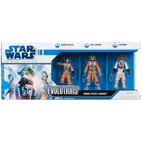 해즈브로 Hasbro Star Wars 3.75 Inch Scale Clone Wars Evolutions Pack - Rebellion Pilots Legacy 3Pk