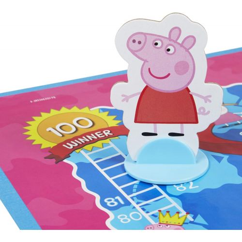 해즈브로 Hasbro Gaming Chutes and Ladders: Peppa Pig Edition Board Game for Kids Ages 3 and Up, for 2-4 Players