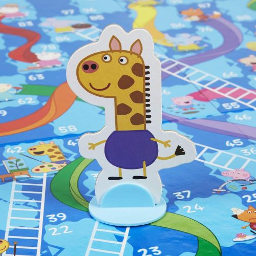 해즈브로 Hasbro Gaming Chutes and Ladders: Peppa Pig Edition Board Game for Kids Ages 3 and Up, for 2-4 Players