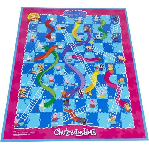 해즈브로 Hasbro Gaming Chutes and Ladders: Peppa Pig Edition Board Game for Kids Ages 3 and Up, for 2-4 Players