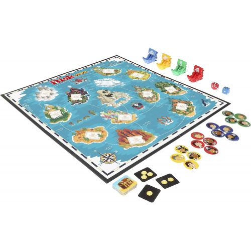 해즈브로 Hasbro Gaming Risk Junior Game, Strategy Board Game, A Childs Intro to The Classic Risk Game for Ages 5 and Up; Pirate Themed Game