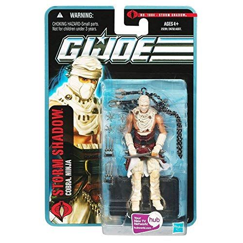 해즈브로 Hasbro G.I. Joe Pursuit of Cobra (POC) #1004: Desert Battle Storm Shadow (Cobra Ninja) 3.75 Inch Action Figure