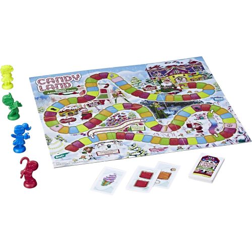 해즈브로 Hasbro Gaming Candy Land Game: Winter Adventures Edition Board Game for Kids Ages 3+