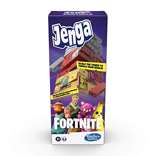 해즈브로 Hasbro Gaming Jenga: Fortnite Edition Game, Wooden Block Stacking Tower Game for Fortnite Fans, Ages 8 and Up