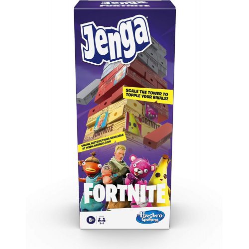 해즈브로 Hasbro Gaming Jenga: Fortnite Edition Game, Wooden Block Stacking Tower Game for Fortnite Fans, Ages 8 and Up