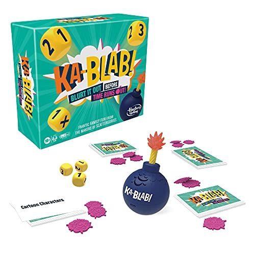 해즈브로 Hasbro Gaming Ka-Blab! Game for Families, Teens and Children Aged 10 and Up, Family-Friendly Party Game for 2-6 Players