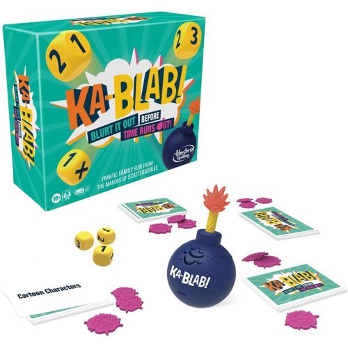 해즈브로 Hasbro Gaming Ka-Blab! Game for Families, Teens and Children Aged 10 and Up, Family-Friendly Party Game for 2-6 Players