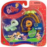 Hasbro Littlest Pet Shop Pet Pairs Exclusive Sportiest Iguana (#767) & Bird (#766)