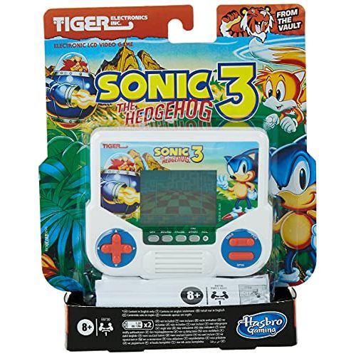 해즈브로 Hasbro Gaming Tiger Electronics Sonic The Hedgehog 3 Electronic LCD Video Game, Retro-Inspired Edition, Handheld 1-Player Game, Ages 8 and Up