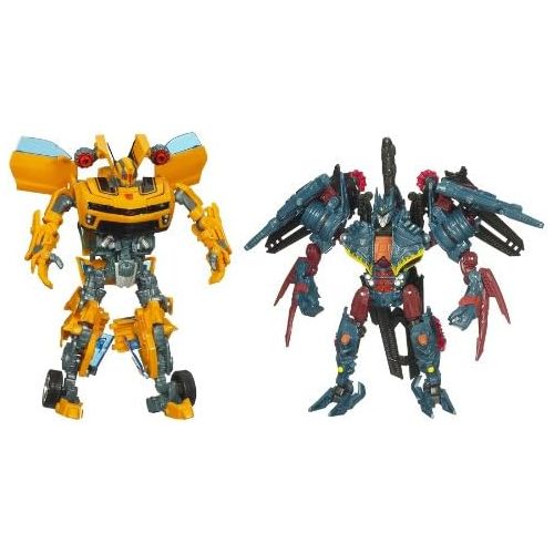 해즈브로 Hasbro Transformers Battlefield Bumblebee vs Infiltration Soundwave N.E.S.T Special Edition Figure 2-Pack - Revenge of The Fallen