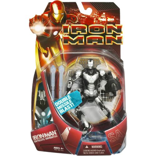 해즈브로 Hasbro Iron Man Movie Satellite Armor Iron Man Action Figure [Silver Armor]