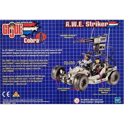 해즈브로 Hasbro G.I. Joe vs. Cobra: Spy Troops - A.W.E. (All Weather and Environment) AWE Striker with Dial Tone 3.75 Inch Action Figure