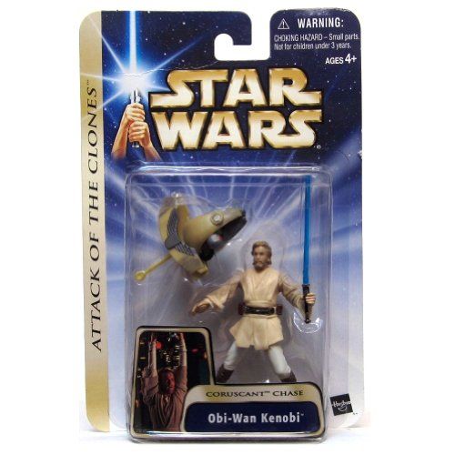 해즈브로 Hasbro Star Wars AOTC OBI-Wan Kenobi Coruscant Chase Action Fi
