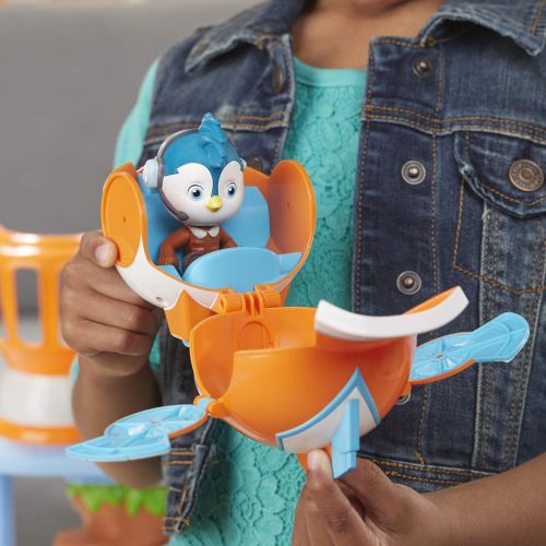 해즈브로 Hasbro Top Wing Academy Playset Inspired by Nick Jr Show, Includes Figure & Vehicle, Lights, Sounds, & Phrases, Toy for Kids Ages 3 & Up