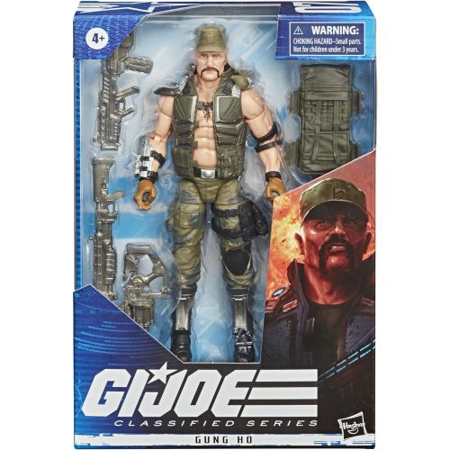 해즈브로 Hasbro G.I. Joe Classified Series Gung Ho Action Figure 07 Collectible Premium Toy with Multiple Accessories 6-Inch Scale with Custom Package Art