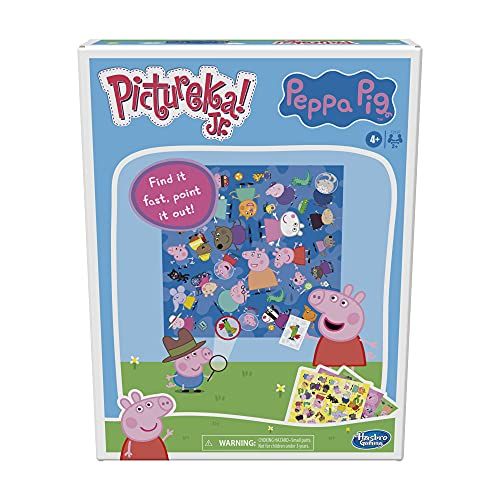 해즈브로 Hasbro Gaming Pictureka! Junior Peppa Pig Game, Picture Game, Fun Board Game for Preschoolers, Games for 4 Year Olds and Up, No Reading Required Game