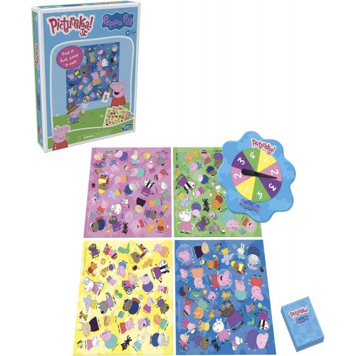 해즈브로 Hasbro Gaming Pictureka! Junior Peppa Pig Game, Picture Game, Fun Board Game for Preschoolers, Games for 4 Year Olds and Up, No Reading Required Game