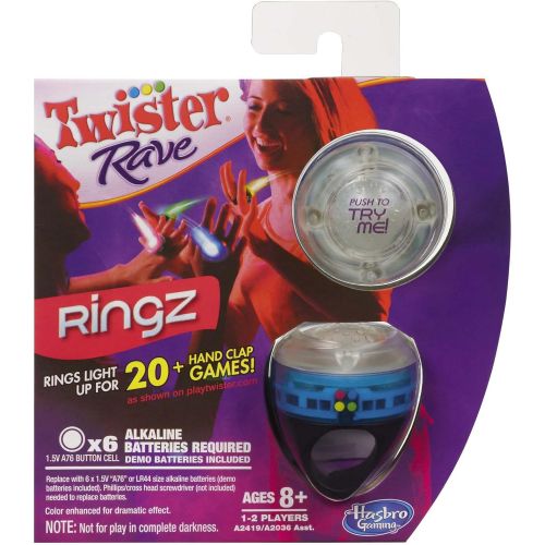 해즈브로 Hasbro Gaming Twister Rave Ringz Game, Blue