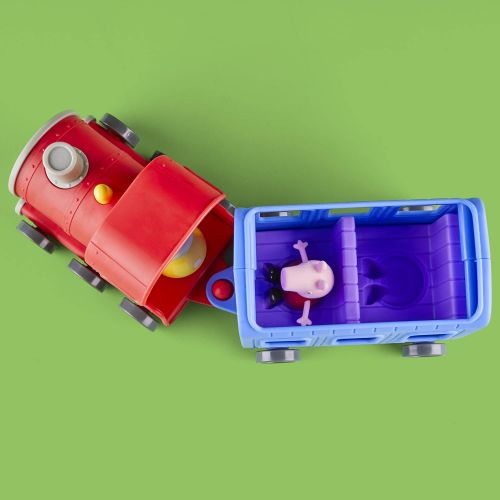 해즈브로 Hasbro Peppa Pig Peppa’s Adventures Miss Rabbit’s Train 2-Part Detachable Vehicle Preschool Toy: 2 Figures, Rolling Wheels, for Ages 3 and Up