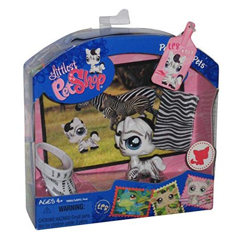 해즈브로 Hasbro Littlest Pet Shop Postcard Pets Zebra