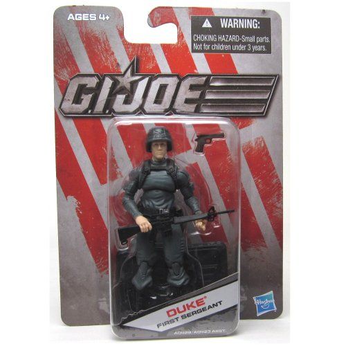 해즈브로 Hasbro G.I. Joe Exclusive Action Figure, Duke First Sergeant, Gray Outfit