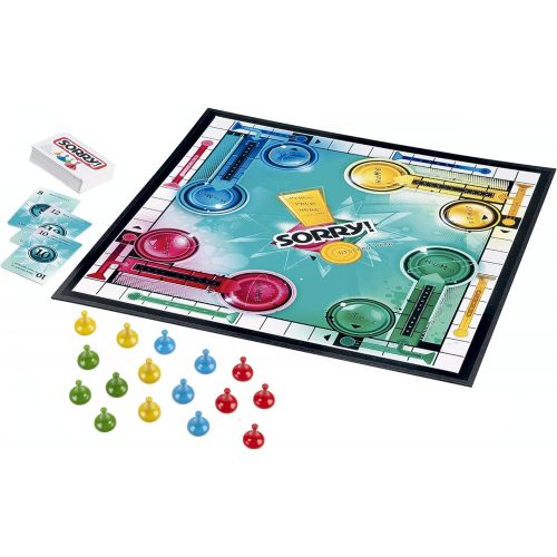 해즈브로 Hasbro Gaming Sorry! Board Game for Kids Ages 6 and Up; Classic Hasbro Board Game; Each Player Gets 4 Pawns (Pawn Colors May Vary) ? Amazon Exclusive