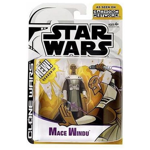 해즈브로 Hasbro Star Wars Animated Figure MACE WINDU