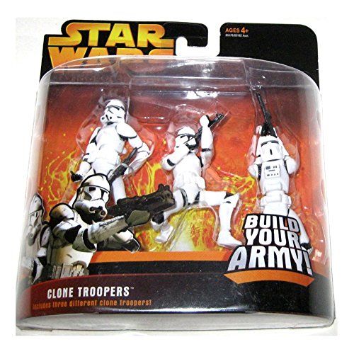 해즈브로 Hasbro Star Wars : Revenge of The Sith - Clone Trooper 3pk White Color [Toy]