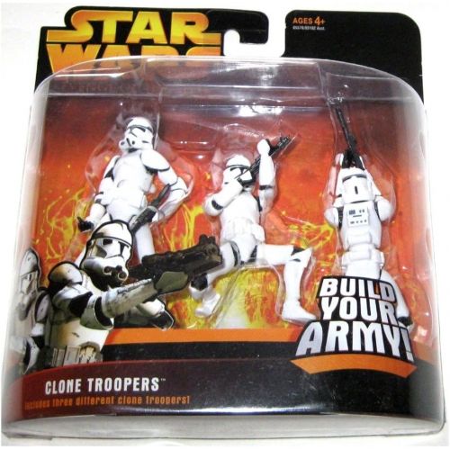 해즈브로 Hasbro Star Wars : Revenge of The Sith - Clone Trooper 3pk White Color [Toy]