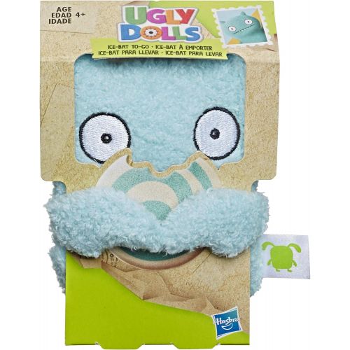 해즈브로 Hasbro Uglydolls Ice-Bat to-Go Stuffed Plush Toy with Clip, 5 Tall