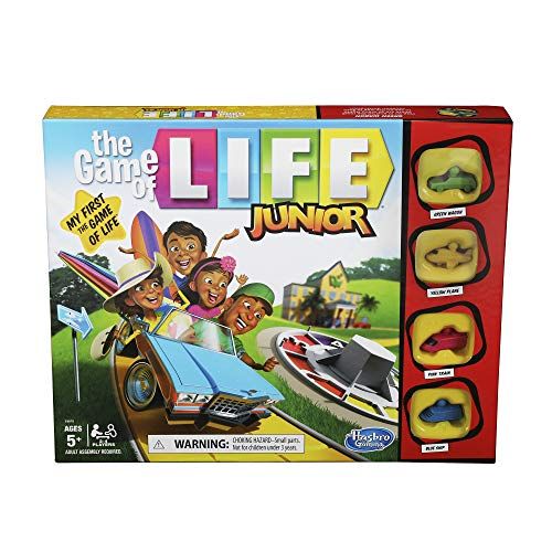 해즈브로 Hasbro Gaming The Game of Life Junior Board Game for Kids Ages 5 and Up, Game for 2-4 Players