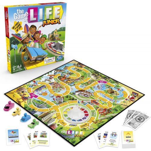 해즈브로 Hasbro Gaming The Game of Life Junior Board Game for Kids Ages 5 and Up, Game for 2-4 Players
