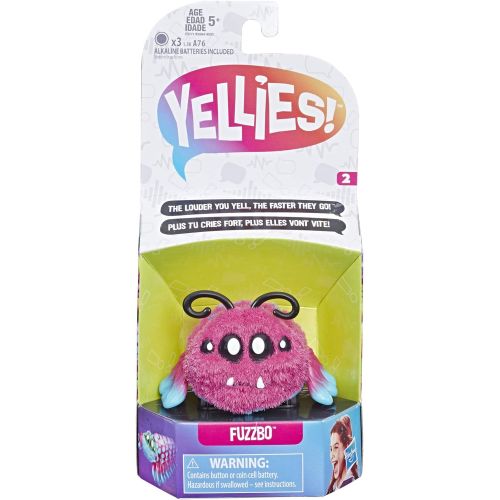 해즈브로 Hasbro Yellies! Fuzzbo; Voice-Activated Spider Pet; Ages 5 and up