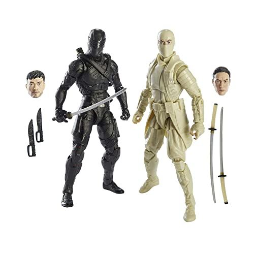 해즈브로 Hasbro G.I. Joe Classified Series 6-Inch Storm Shadow and Snake Eyes Action Figure Bundle (2 Items)