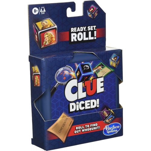 해즈브로 Hasbro Gaming Clue Diced Game, Easy to Learn Game, Quick Game, Portable Travel Game, Travel Game, Family Board Game, Fast Game for Kids Ages 8 and Up