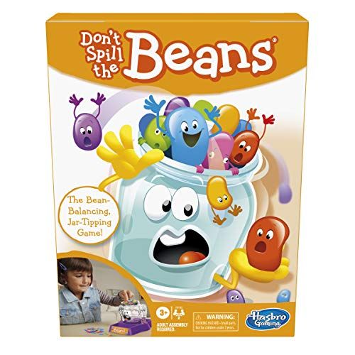 해즈브로 Hasbro Gaming Dont Spill The Beans, Easy and Fun Preschool Game for Kids Ages 3 and Up, for 2 Players