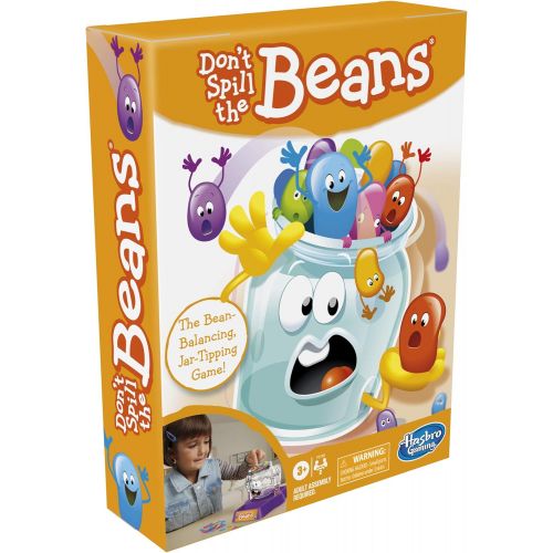 해즈브로 Hasbro Gaming Dont Spill The Beans, Easy and Fun Preschool Game for Kids Ages 3 and Up, for 2 Players