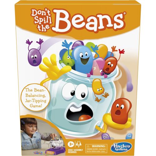 해즈브로 Hasbro Gaming Dont Spill The Beans, Easy and Fun Preschool Game for Kids Ages 3 and Up, for 2 Players